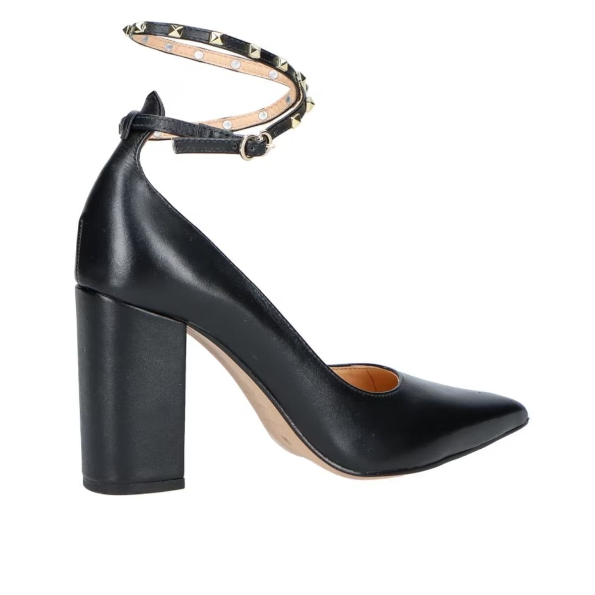 Sapato Fem Salto Alto Grosso Luiza Barcelos 60480005-1 Preto 4