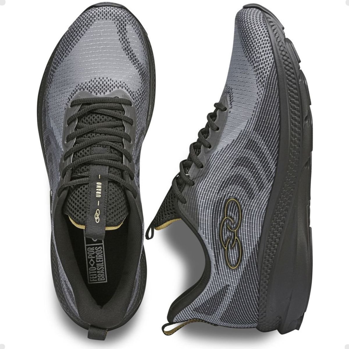 Tênis Masculino Running Urano 160 Olympikus Preto Preto 3
