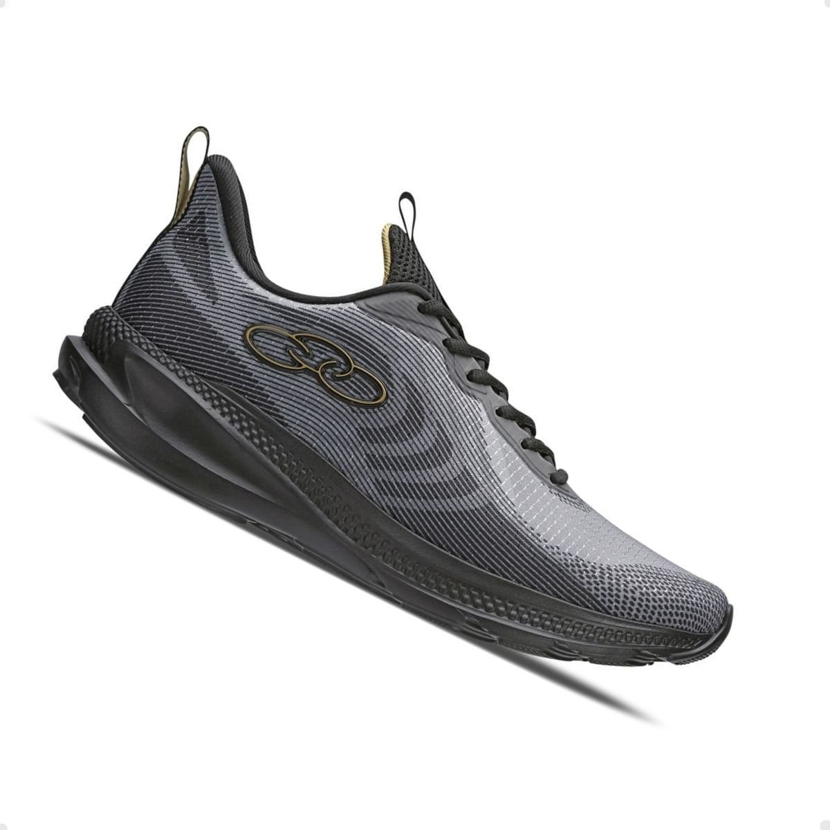 Tênis Masculino Running Urano 160 Olympikus Preto Preto 5