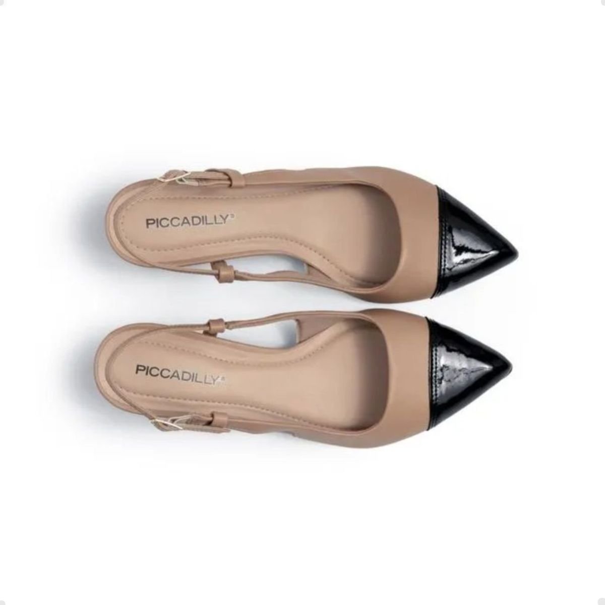 Sapato Feminino Salto Médio Piccadilly Bege Bege 5