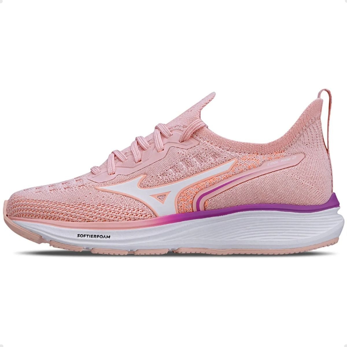 Tênis Running Infantil Mizuno Cool Ride 2 Júnior Rosa