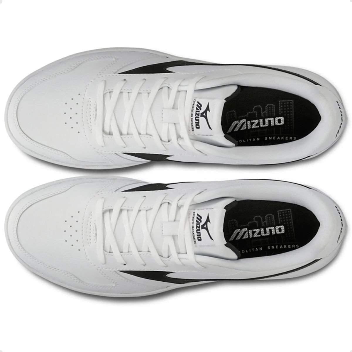 Tênis Casual Masculino Mizuno Street Wind Branco Preto 2