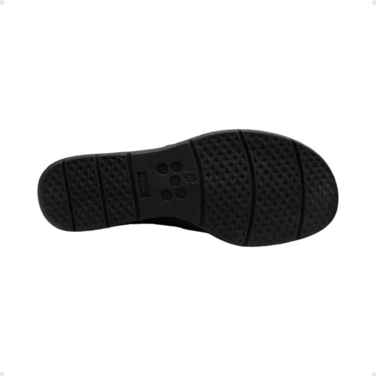 Sapato Feminino Mocassim Anabela Comfortflex Preto Preto 3