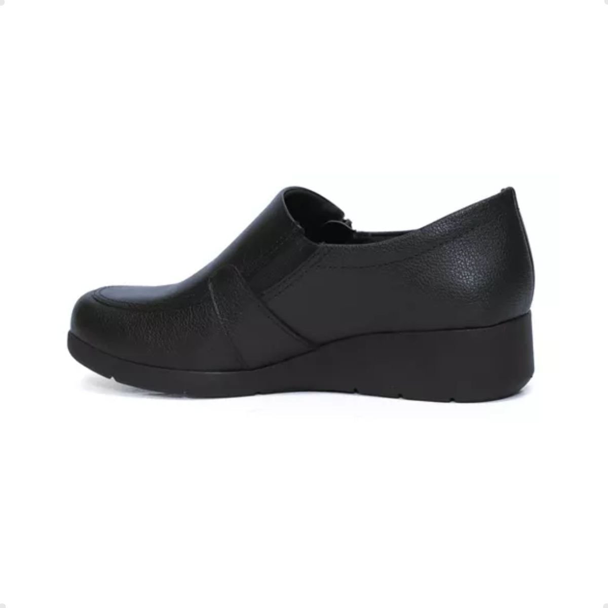 Sapato Feminino Mocassim Anabela Comfortflex Preto Preto 4