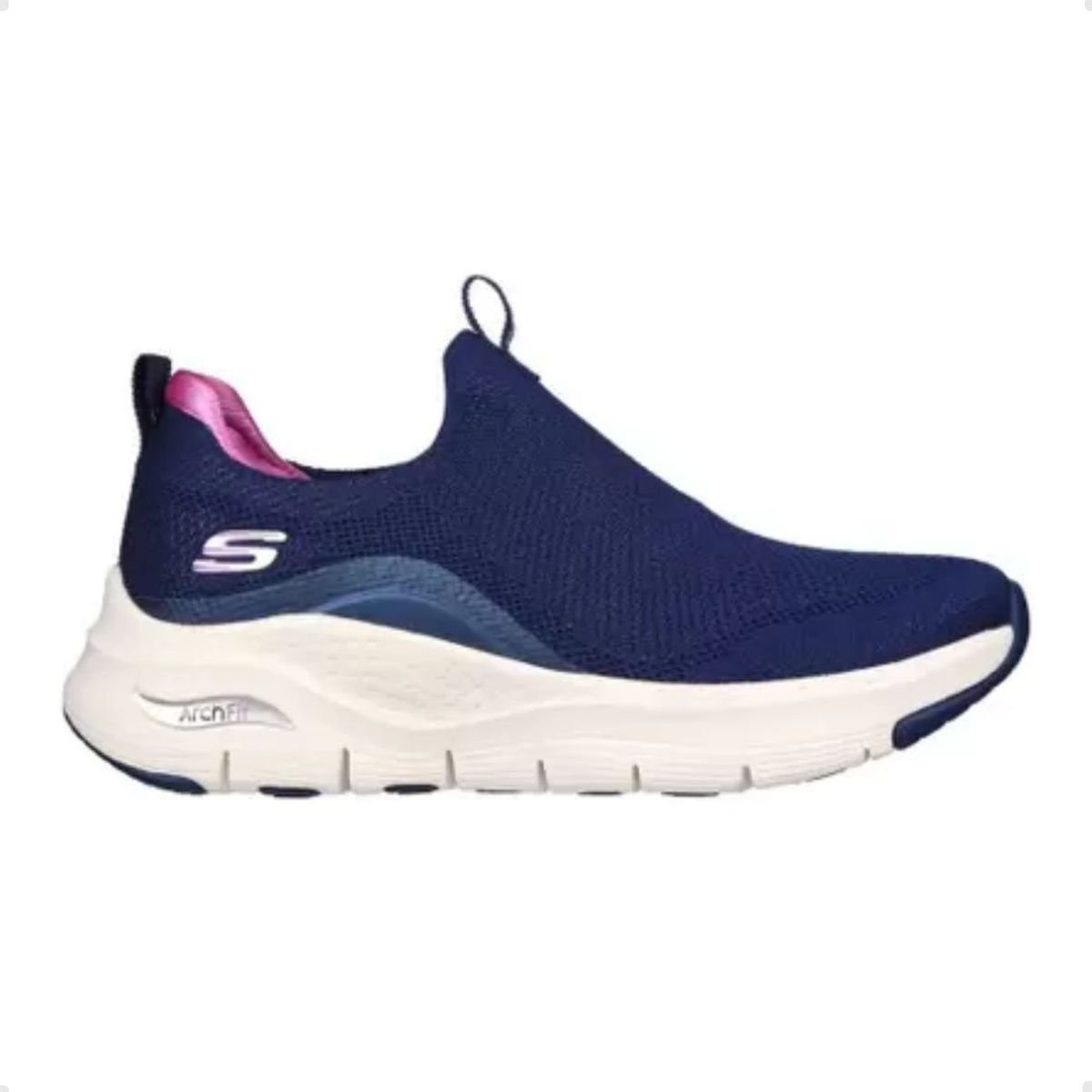Tênis Running Feminino Skechers Arch Fit Azul Azul 5