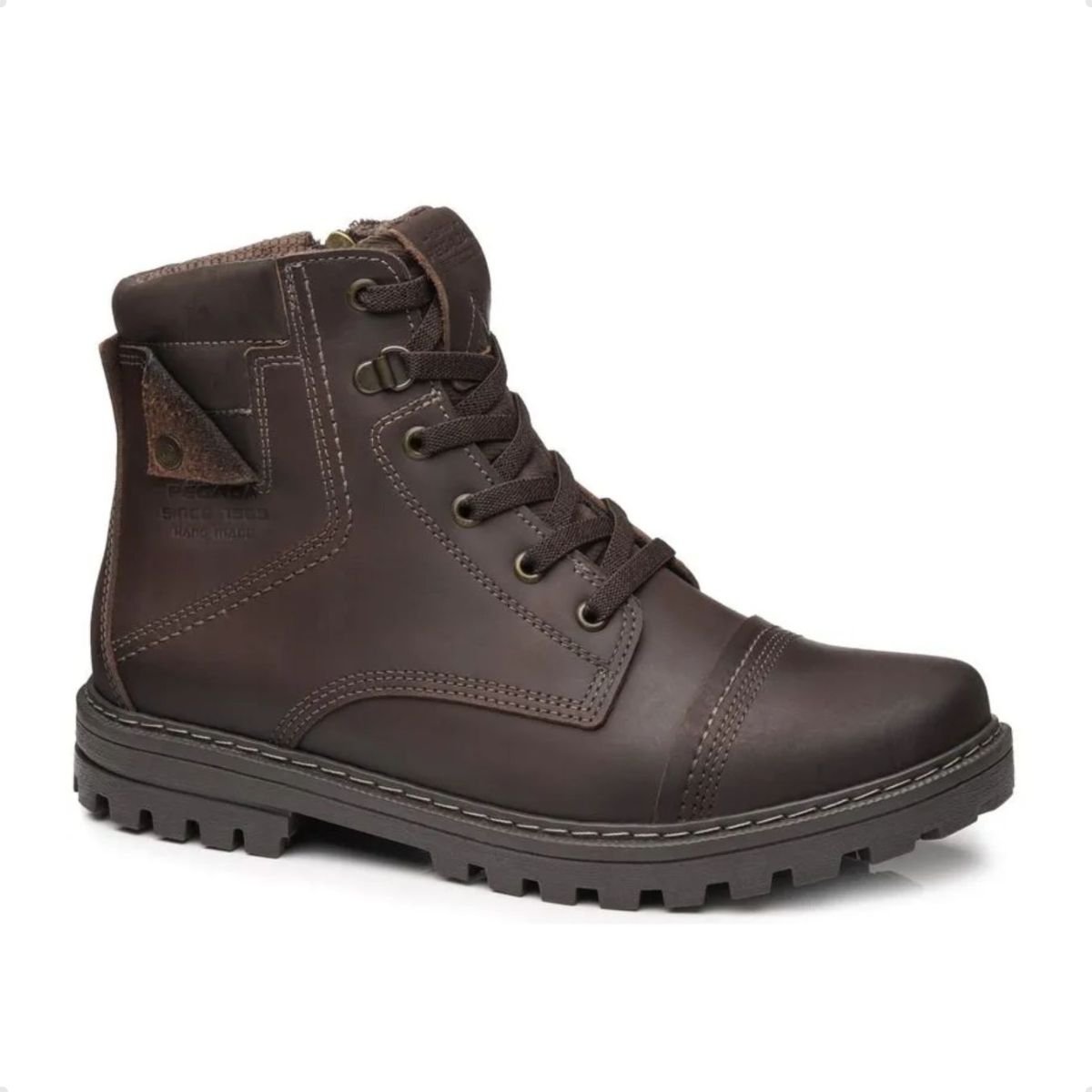 Bota Masculina Coturno Pegada Marrom Pinhão 4