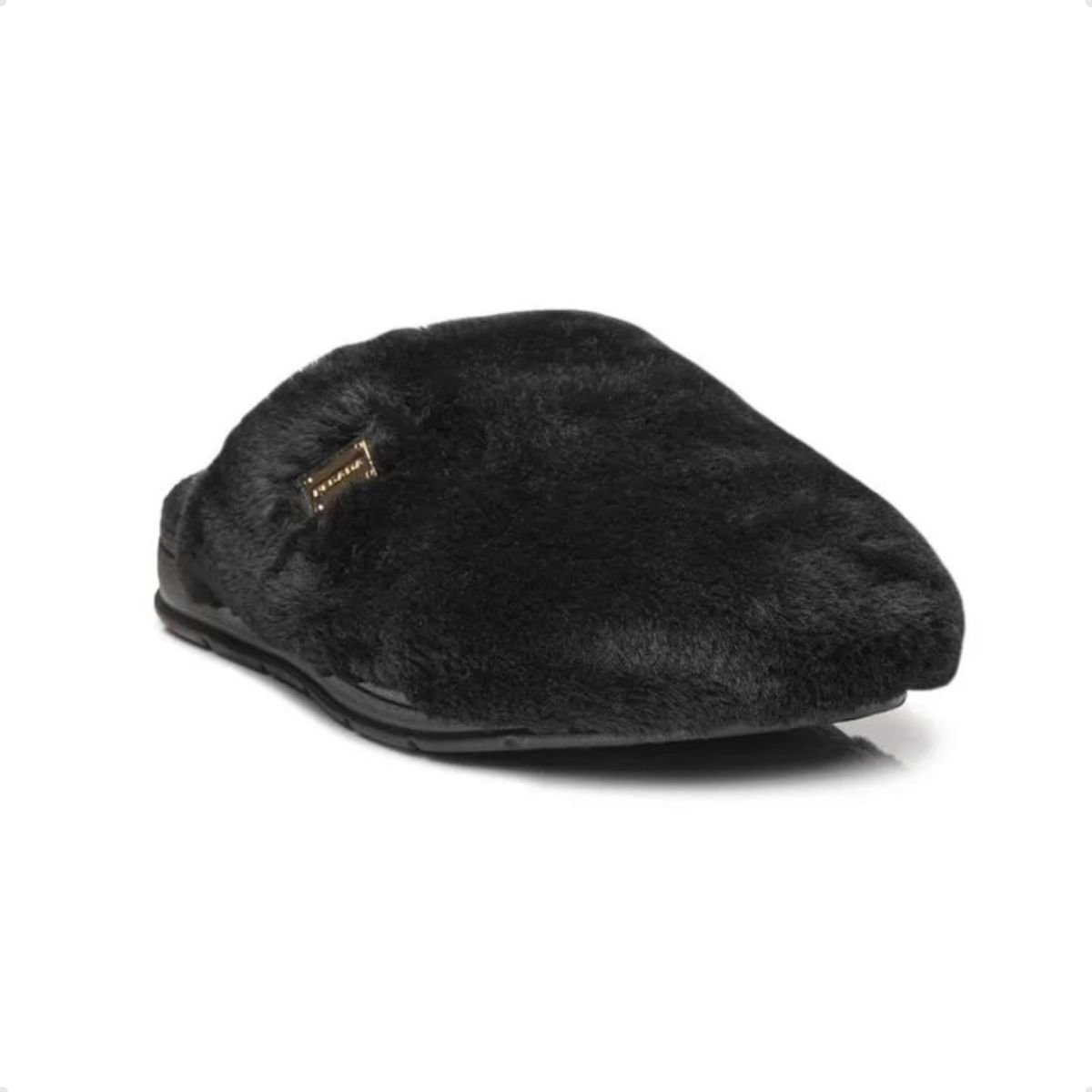 Pantufa Fem Aberto Pegada  266007 Fixo-02 Preto 2