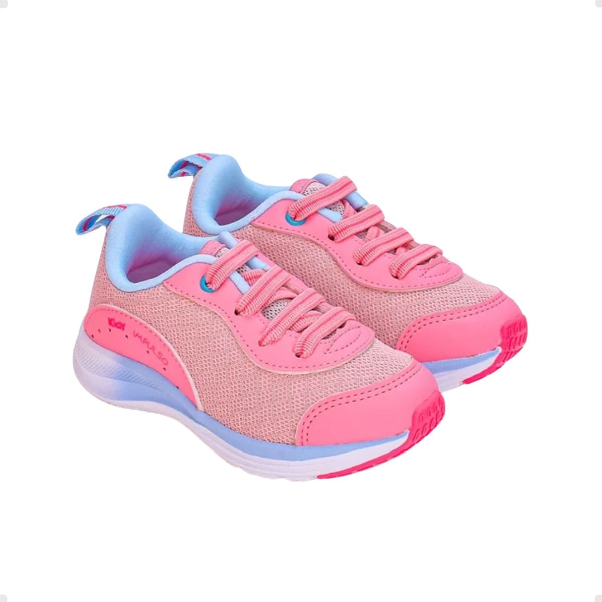 Tenis Running Inf Kidy 0411166-8310 Rosa/Azul/Pink 4