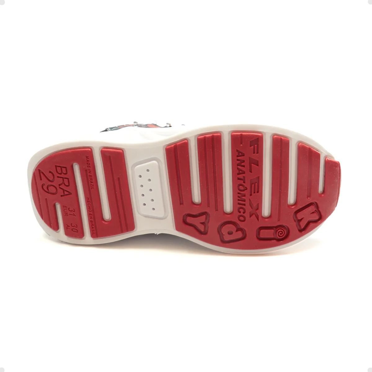 Tenis Running Inf Kidy  0350093-0080 Preto/Vermelho 4