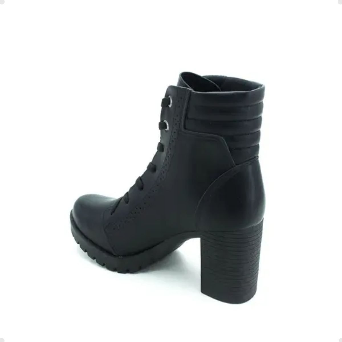Bota Feminina Coturno Mississipi Preta Preto 2