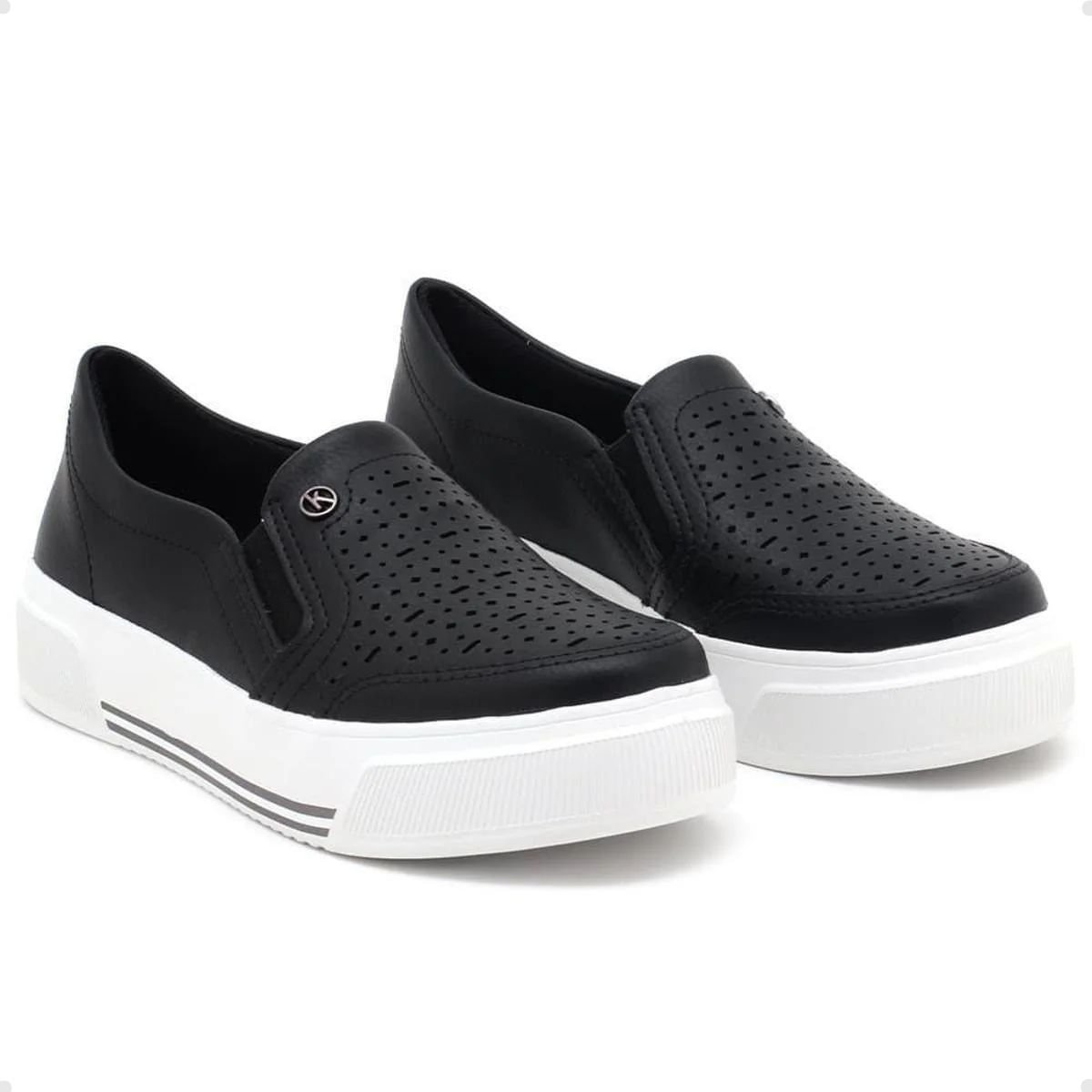 Tenis Moda Fem Kolosh  C3546-0001 Preto 5