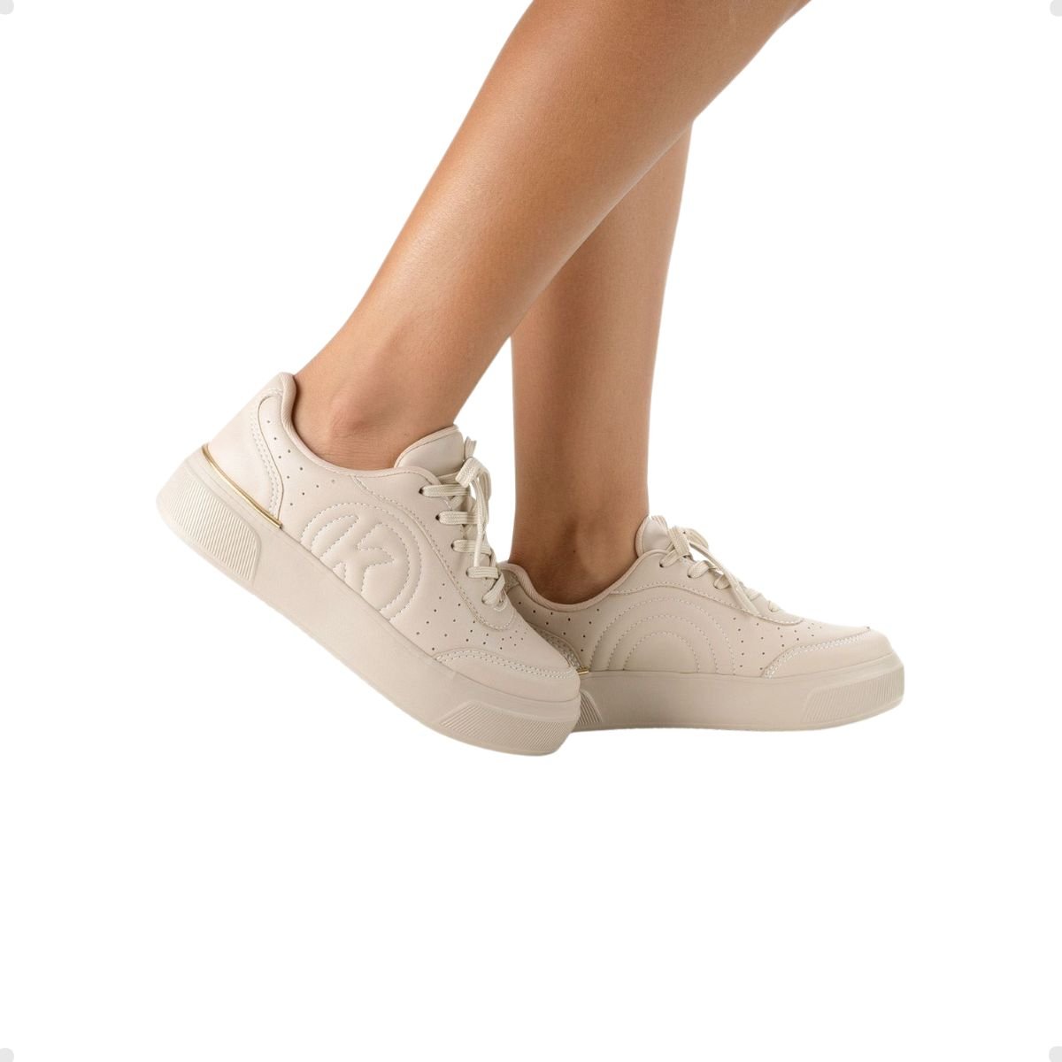 Tenis Moda Fem Kolosh C3547-0004 Cream 3