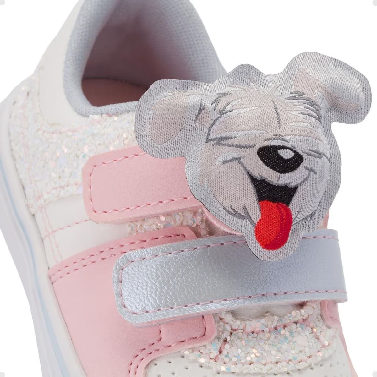 Tenis Casual Bebe Klin  259065000-13537 Branco/Rosa Claro/Azul 3