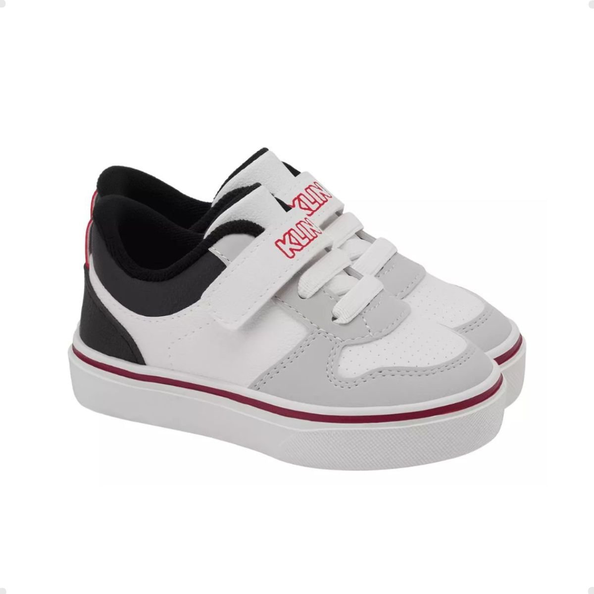 Tenis Casual Bebe Klin  259.060.000-1682 Branco/Preto/Vermelho 2