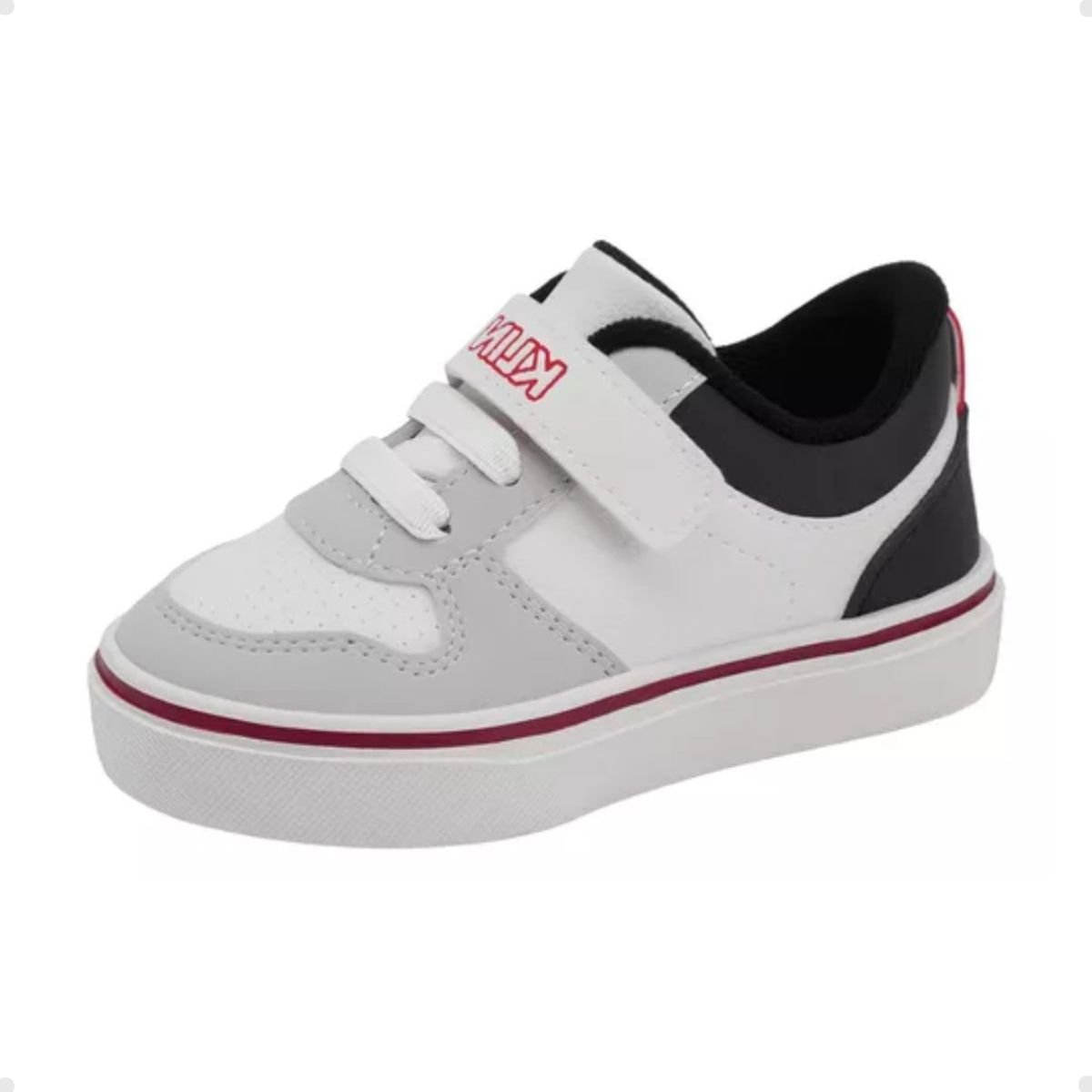 Tenis Casual Bebe Klin  259.060.000-1682 Branco/Preto/Vermelho 3