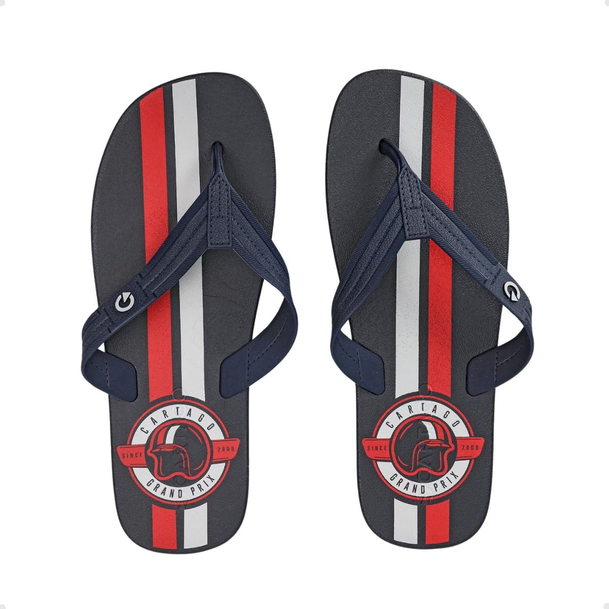 Chinelo Masc Dedo Grendene Cartago Atlanta 12432-Ay840 Azul 1