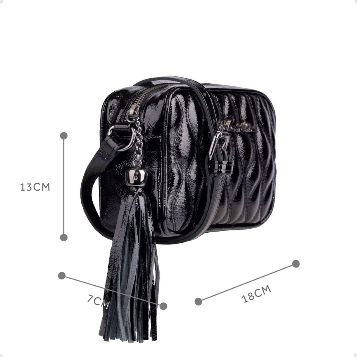 Bolsa Fem Tiracolo Luiza Barcelos  77770595-130 Preto 2