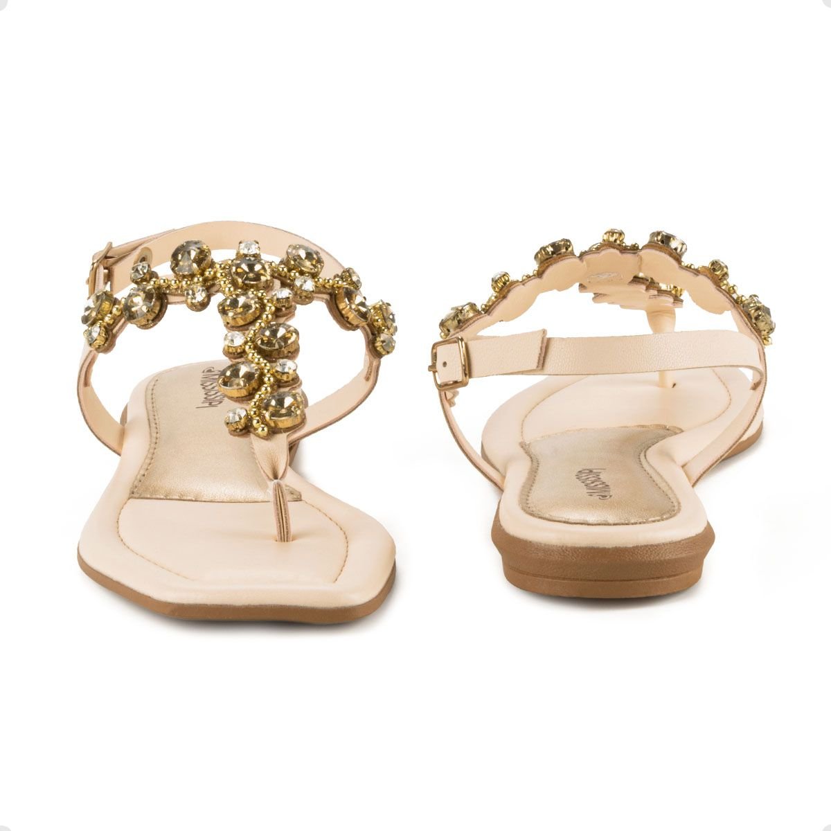 Sandália Feminina Rasteira Mississipi Branca Branco 4