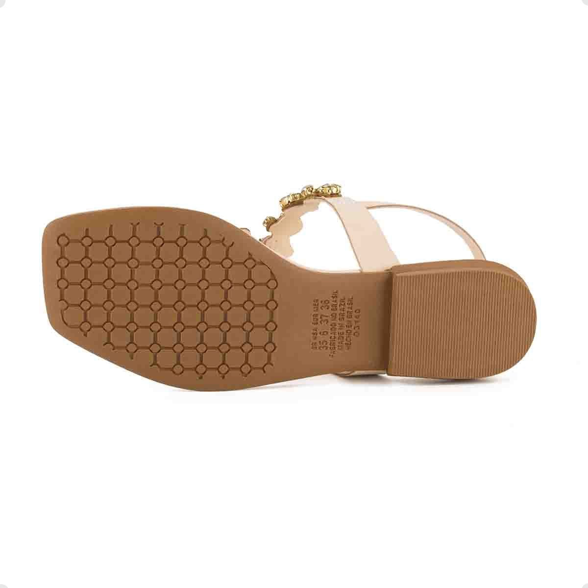 Sandália Feminina Rasteira Mississipi Branca Branco 5