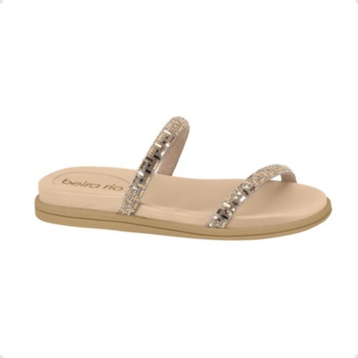 Tamanco Feminino Papete Beira Rio Dourado Dourado 1