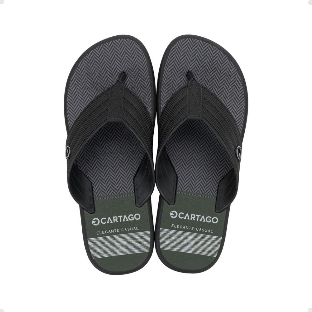 Chinelo Masc Dedo Cartago  11729-Bd492 Preto 1