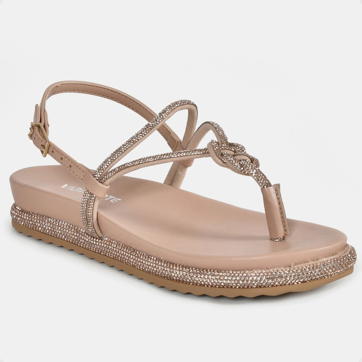 Sandália Feminina Papete Via Marte Nude Bege 2