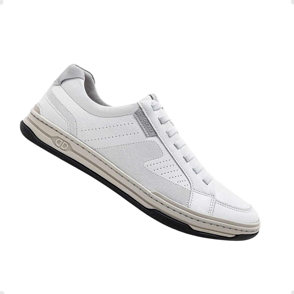 Sapatenis Masc Democrata Jay 151401-005 Branco 5