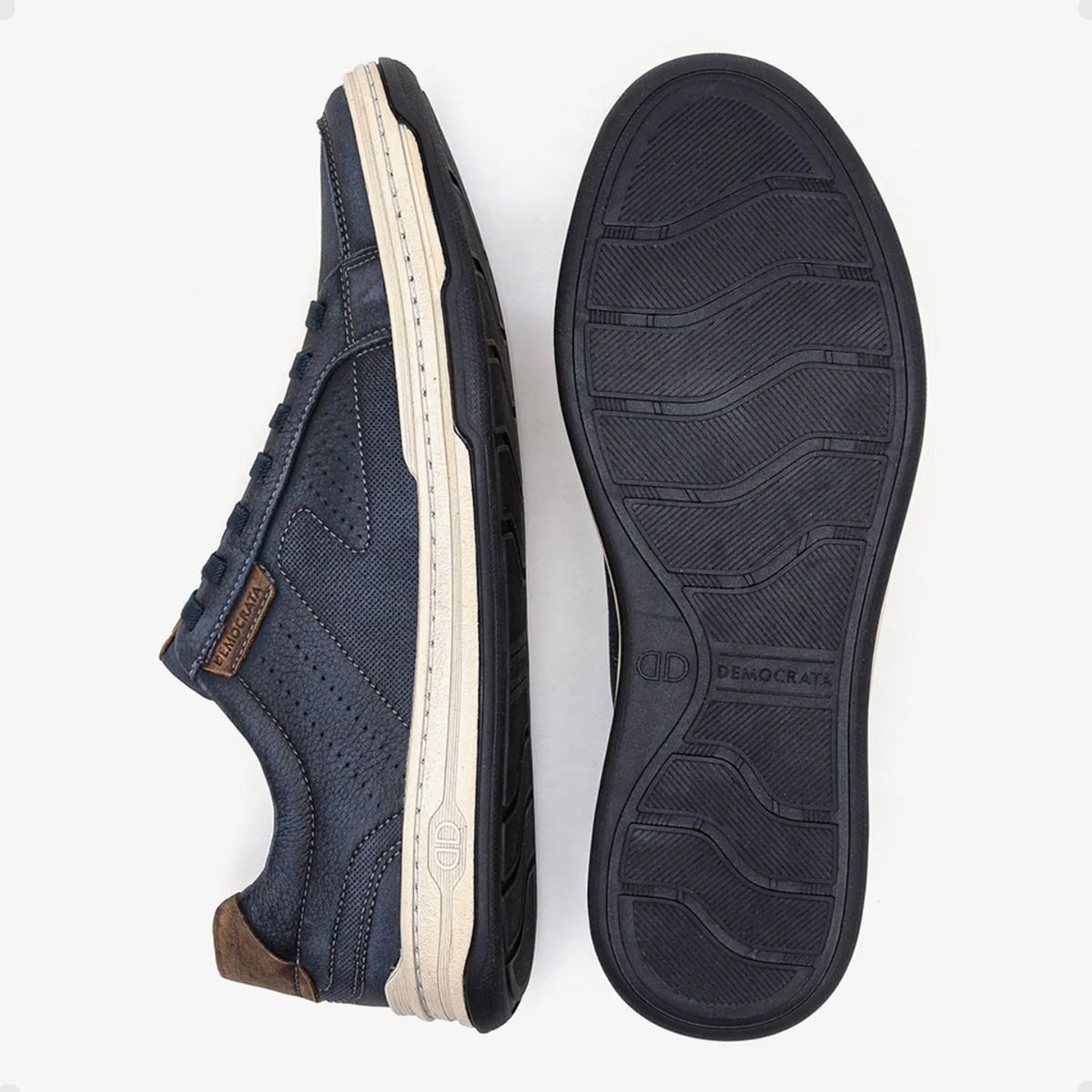Sapatênis Masculino Democrata Jay Azul Azul 4