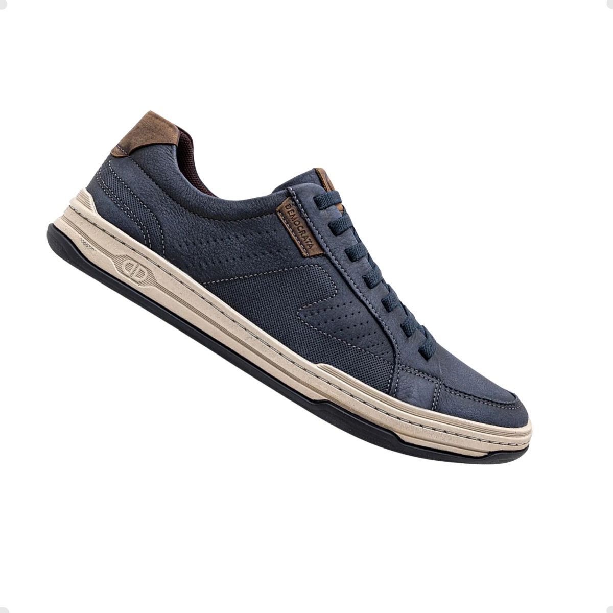 Sapatênis Masculino Democrata Jay Azul Azul 5