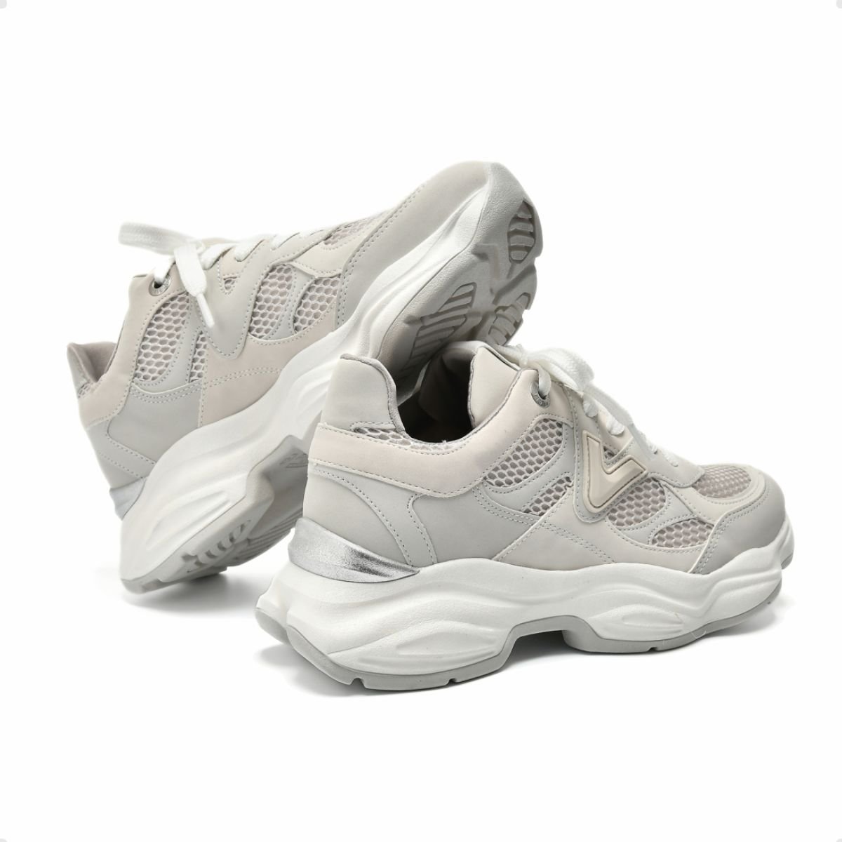 Tênis Moda Feminino Casual Via Marte Cinza Cinza 3