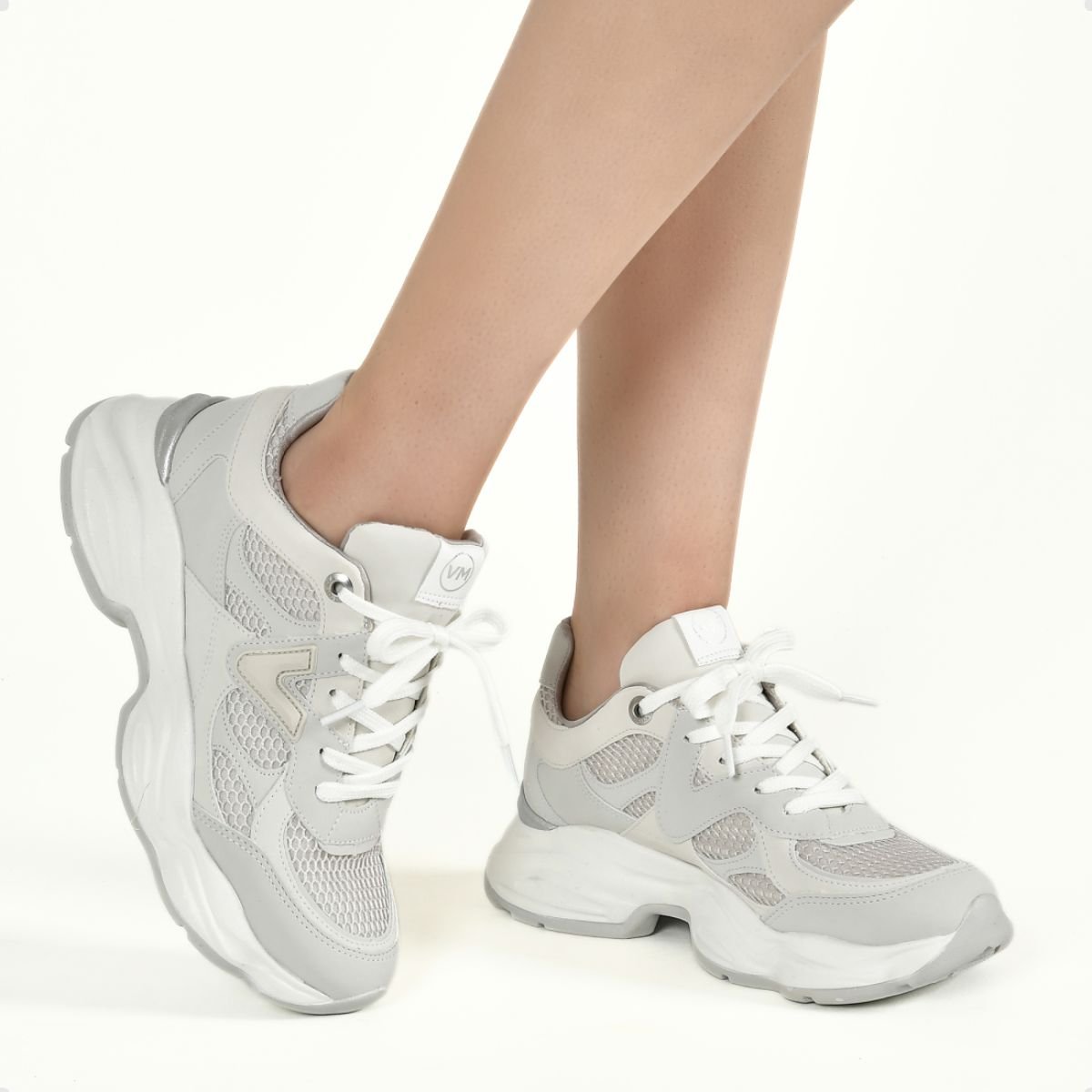 Tênis Moda Feminino Casual Via Marte Cinza Cinza 4