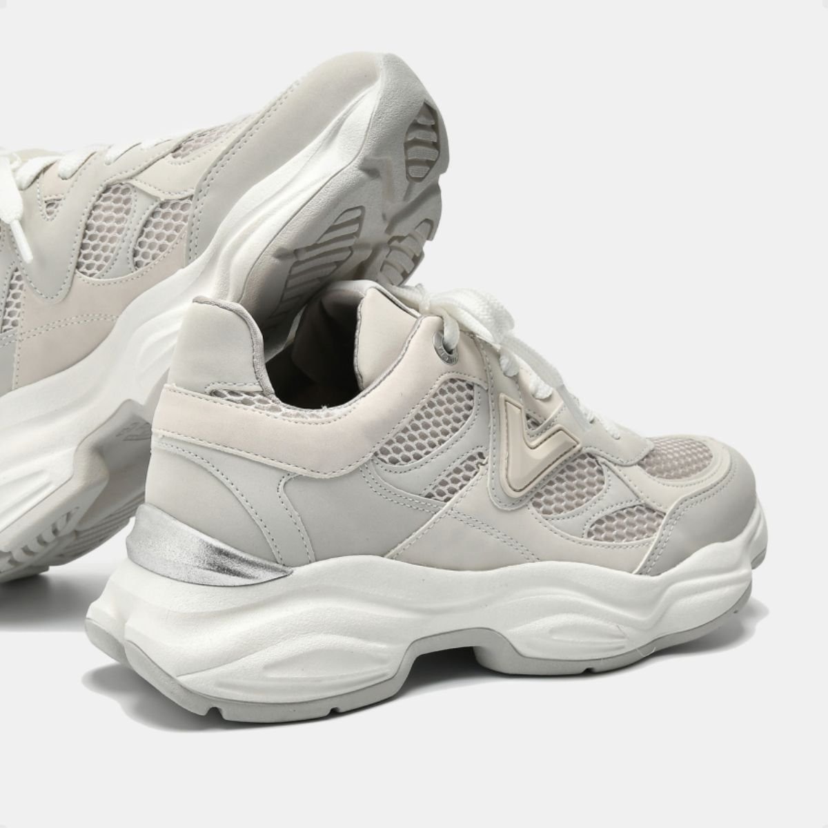 Tênis Moda Feminino Casual Via Marte Cinza Cinza 5