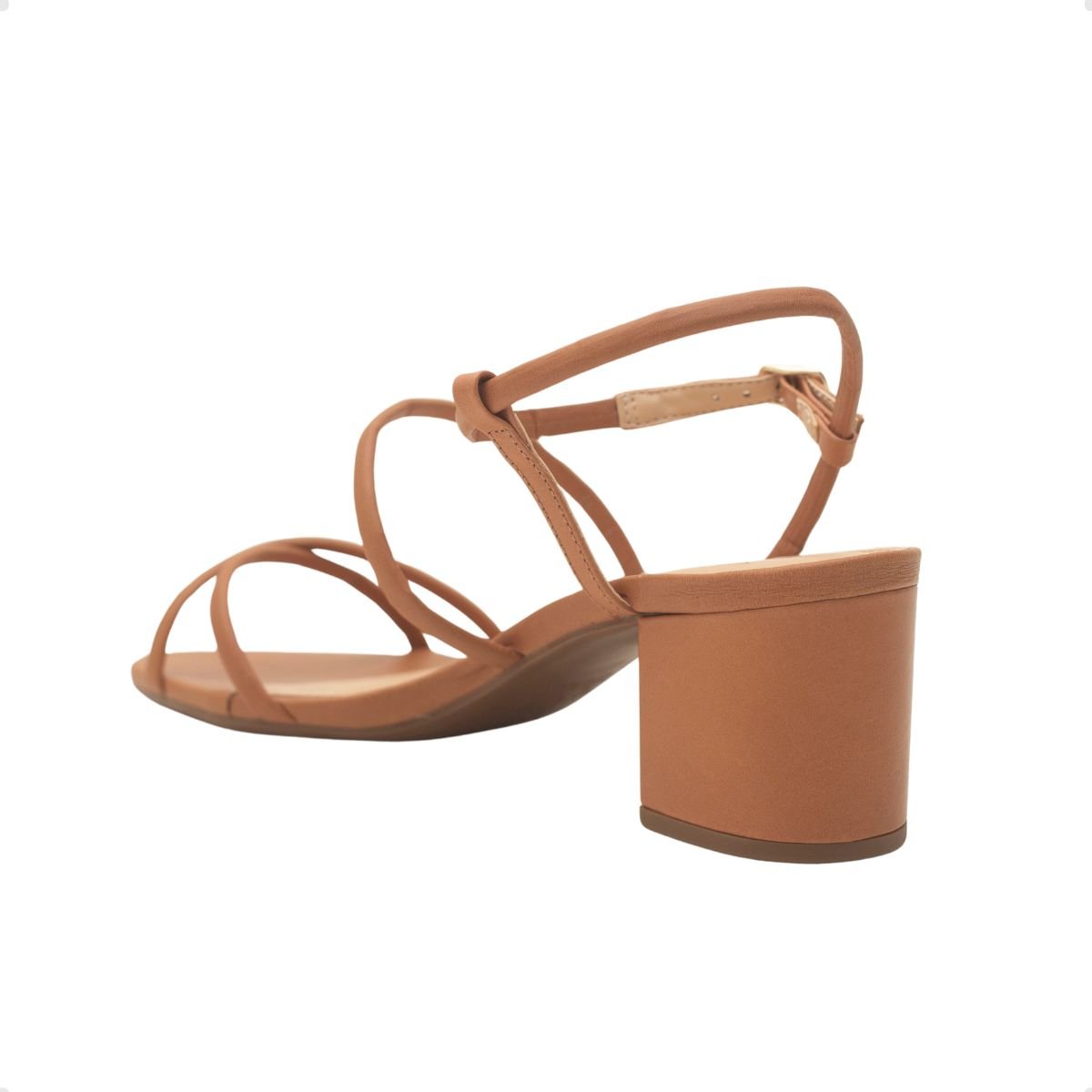 Sandalia Fem Salto Medio Grosso Dayane Magalhães 401.10076- Marrom 5