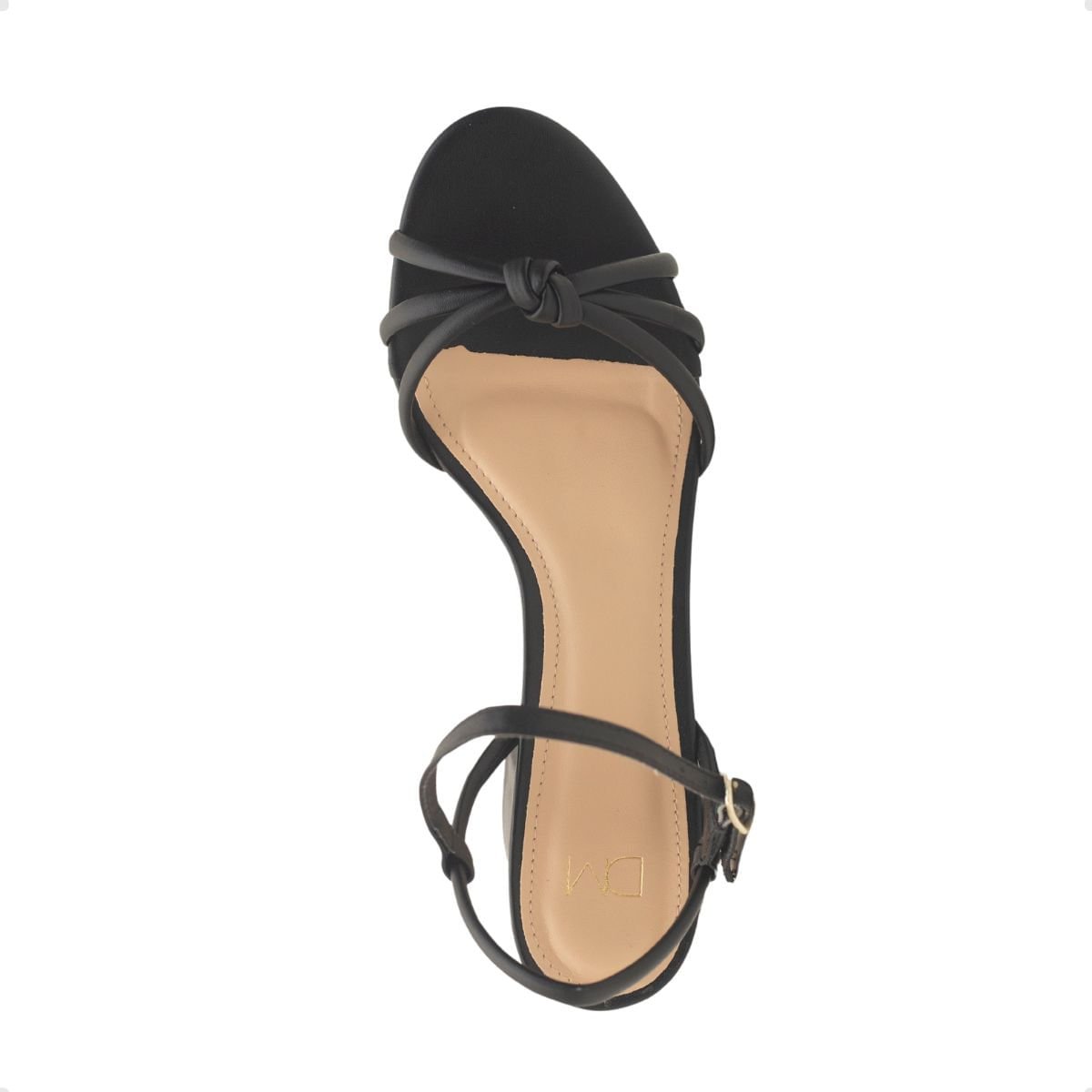 Sandalia Fem Salto Medio Grosso Dayane Magalhães  401.10074- Preto 3