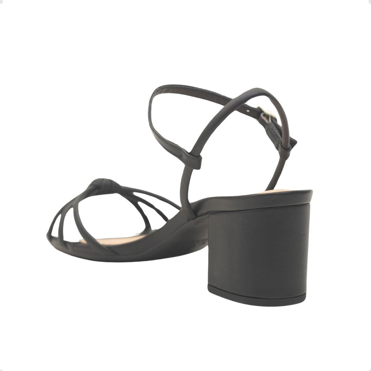 Sandalia Fem Salto Medio Grosso Dayane Magalhães  401.10074- Preto 5