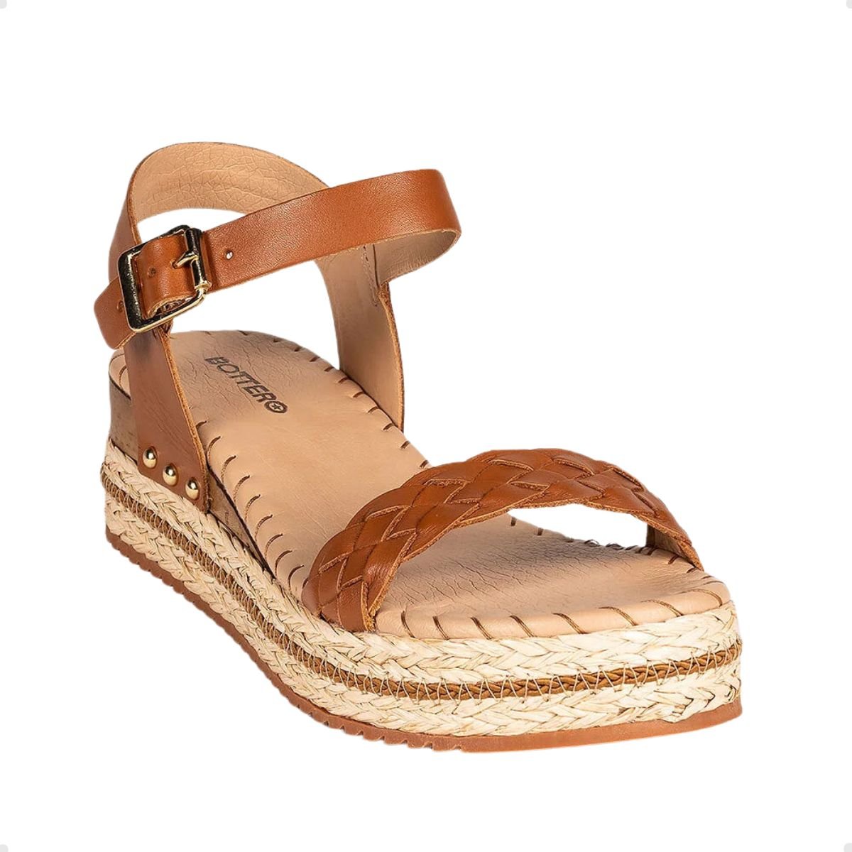 Sandalia Fem Anabela Bottero 364201-15 Marrom 2