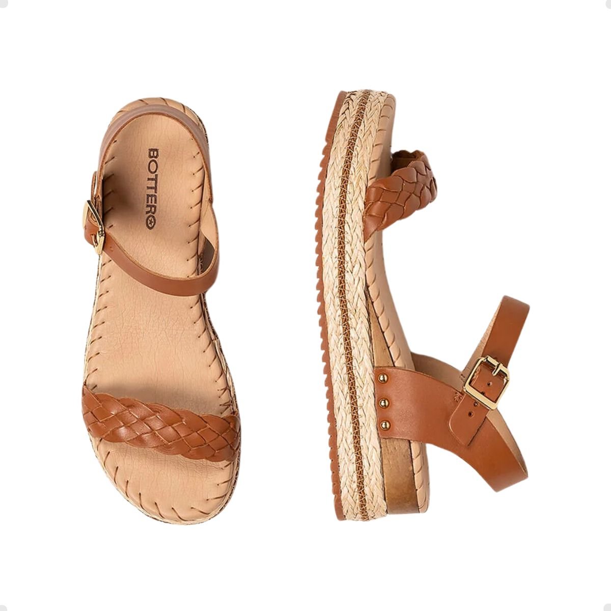 Sandalia Fem Anabela Bottero 364201-15 Marrom 3