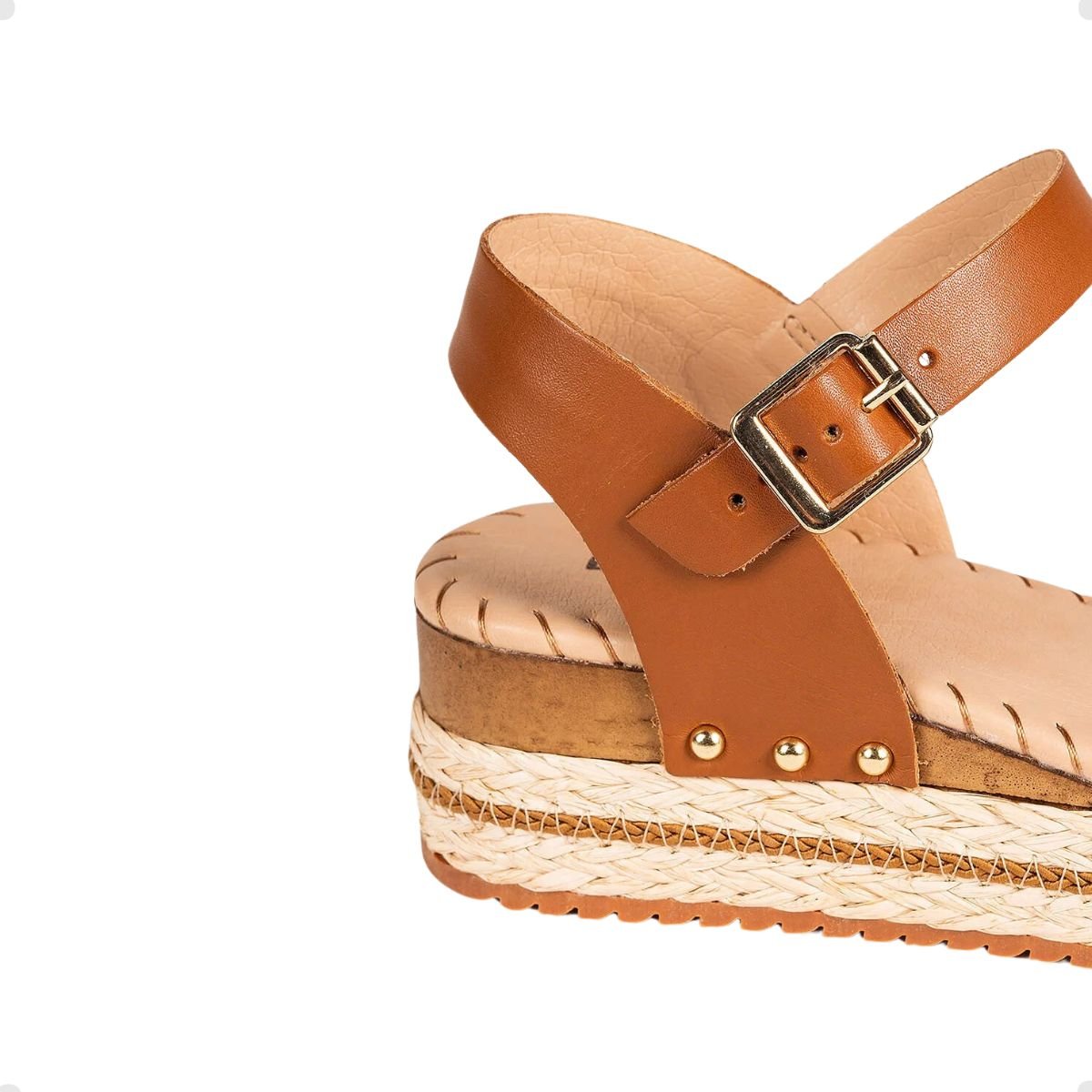 Sandalia Fem Anabela Bottero 364201-15 Marrom 4