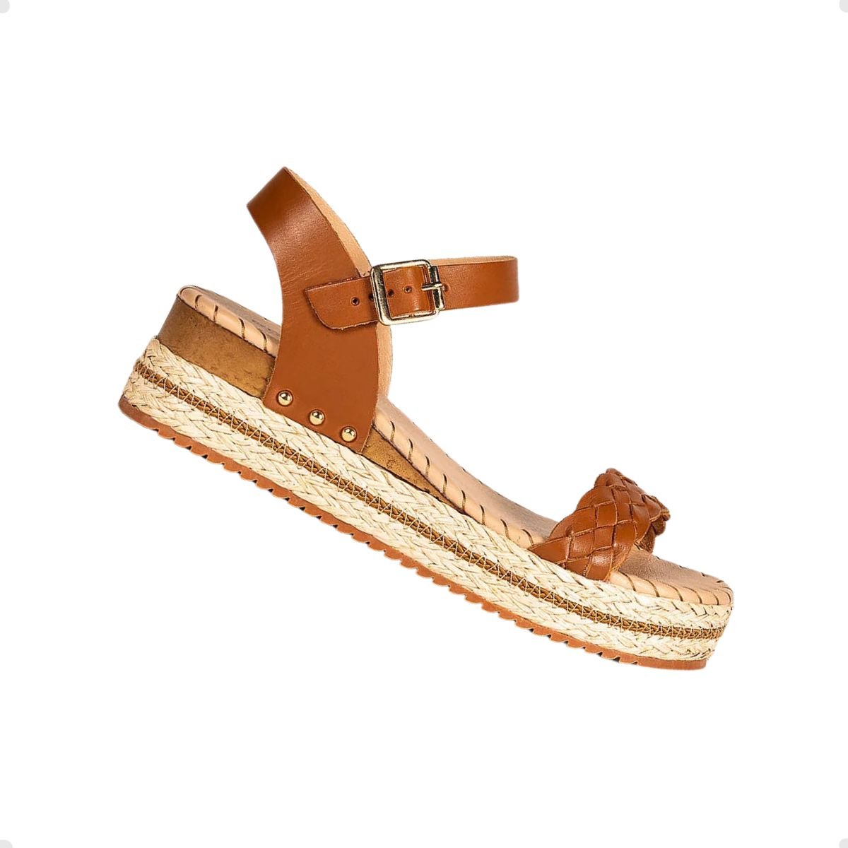 Sandalia Fem Anabela Bottero 364201-15 Marrom 5