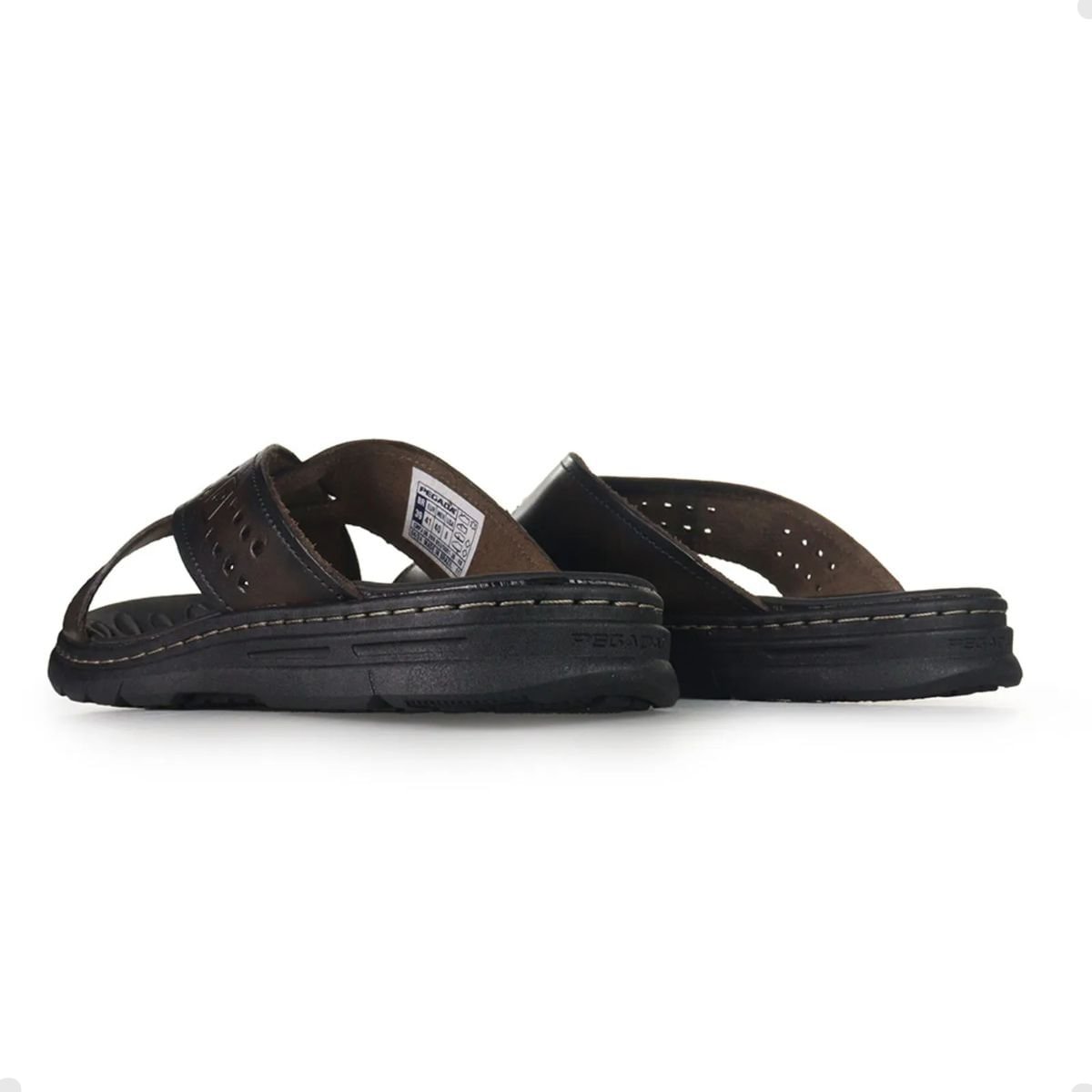 Chinelo Masculino Slide Pegada Cravo Marrom 4