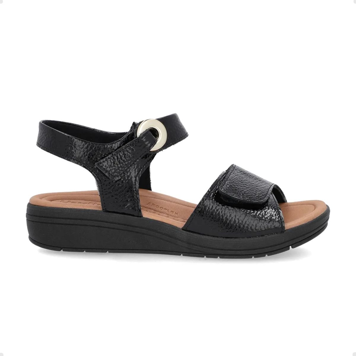 Sandália Feminina Papete Usaflex Preta Preto 1