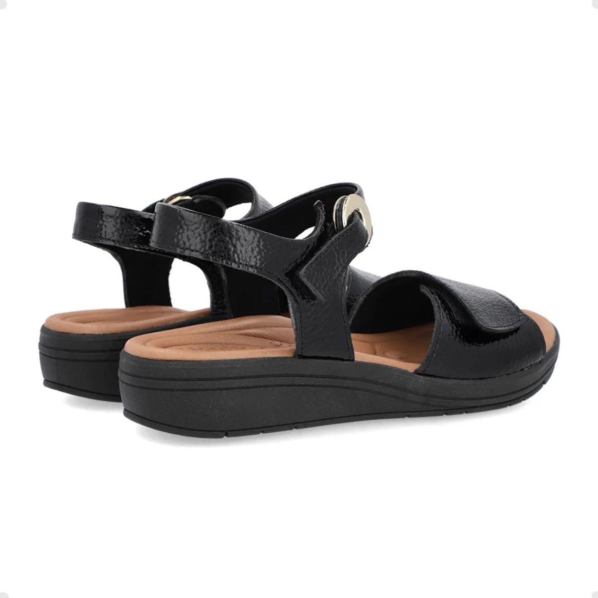 Sandália Feminina Papete Usaflex Preta Preto 5