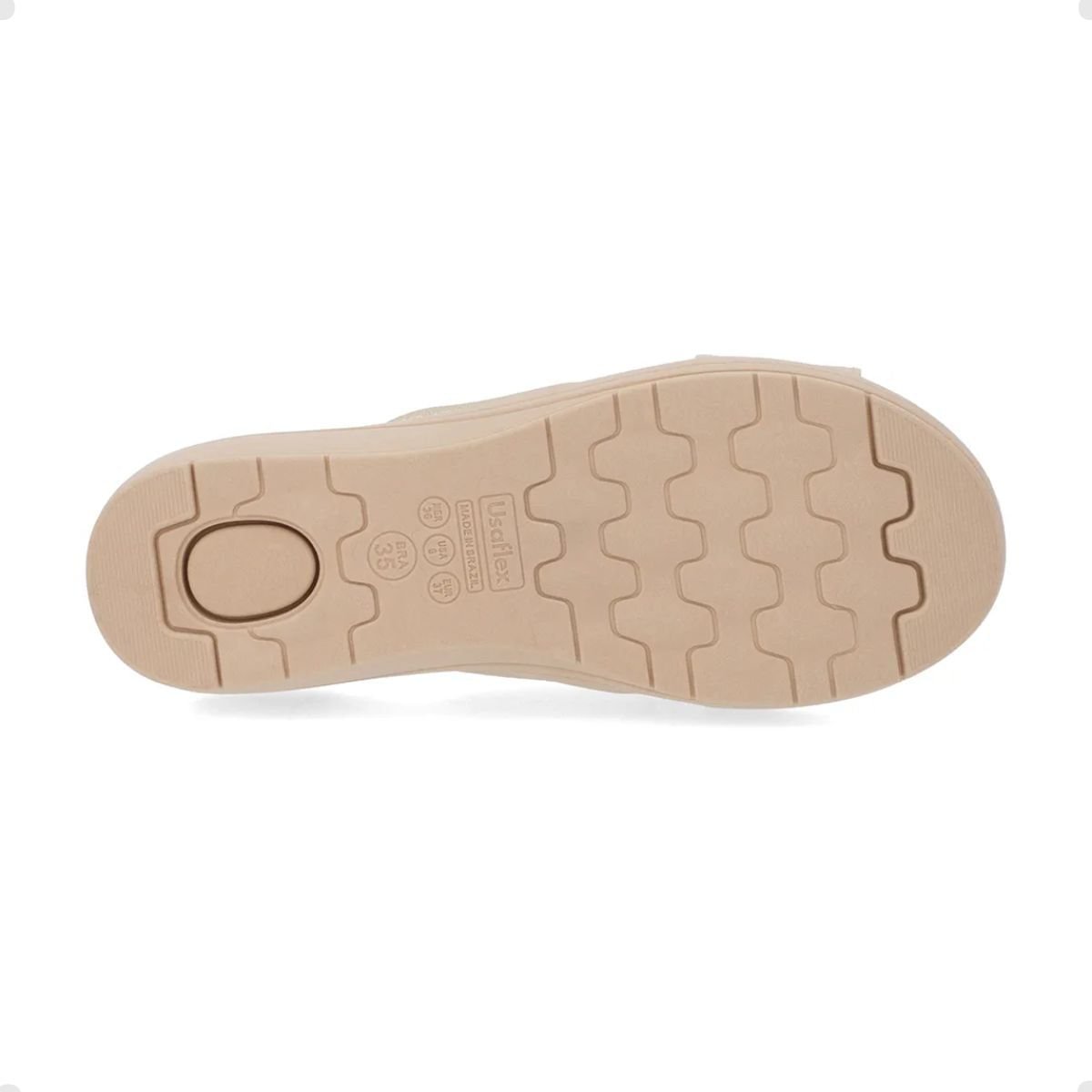 Tamanco Fem Anabela Usaflex  Ak0510-004 Dourado 4
