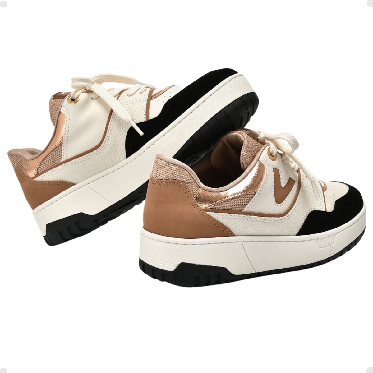 Tênis Moda Feminino Casual Via Marte Bege Bege 4