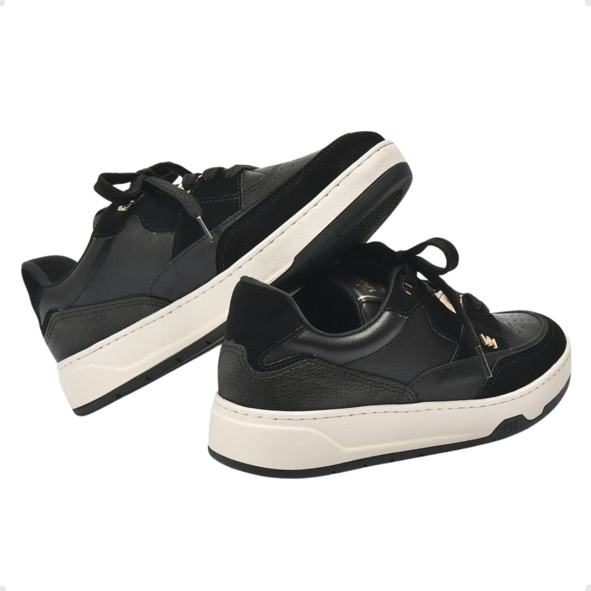 Tênis Moda Feminino Via Marte Preto Preto 3