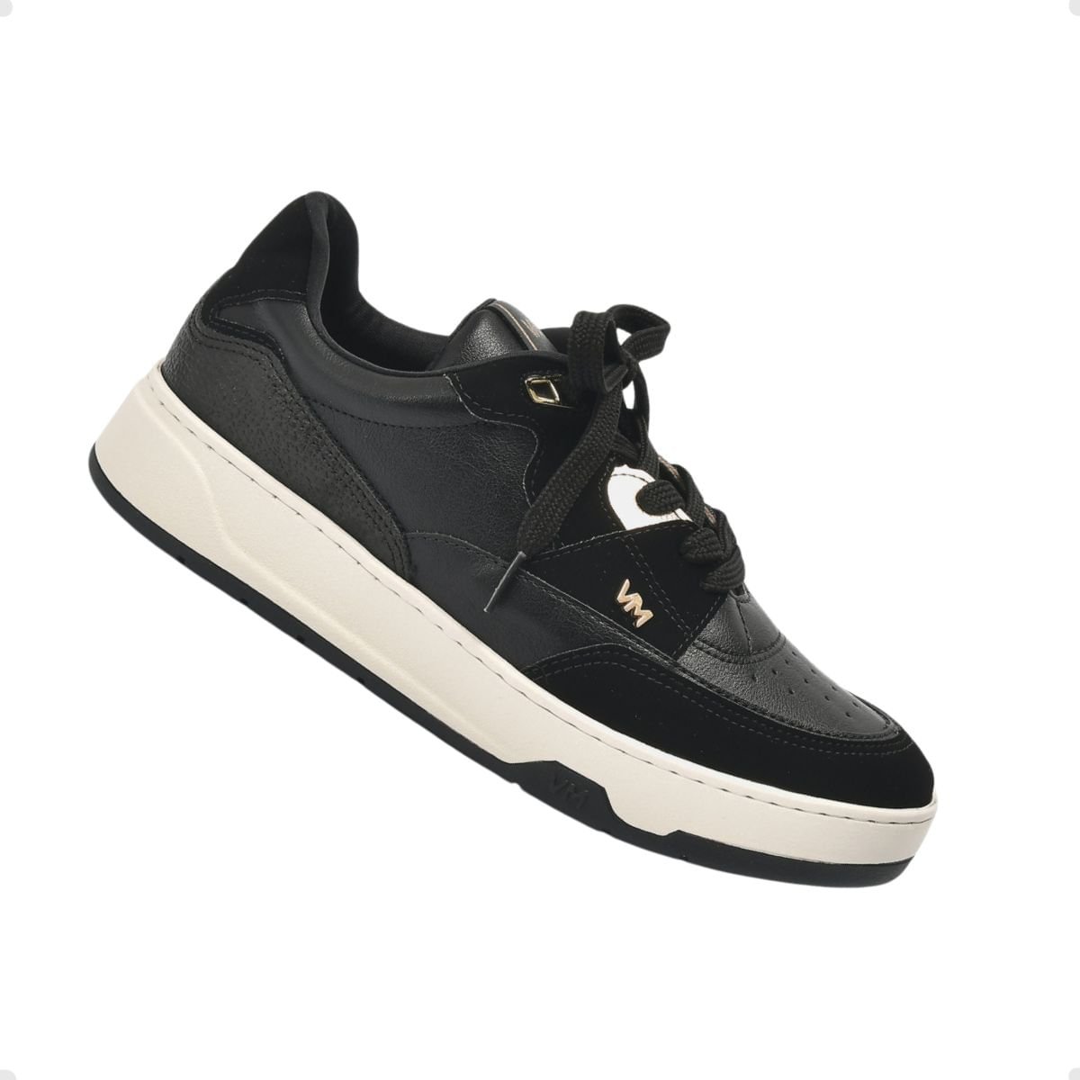 Tênis Moda Feminino Via Marte Preto Preto 5