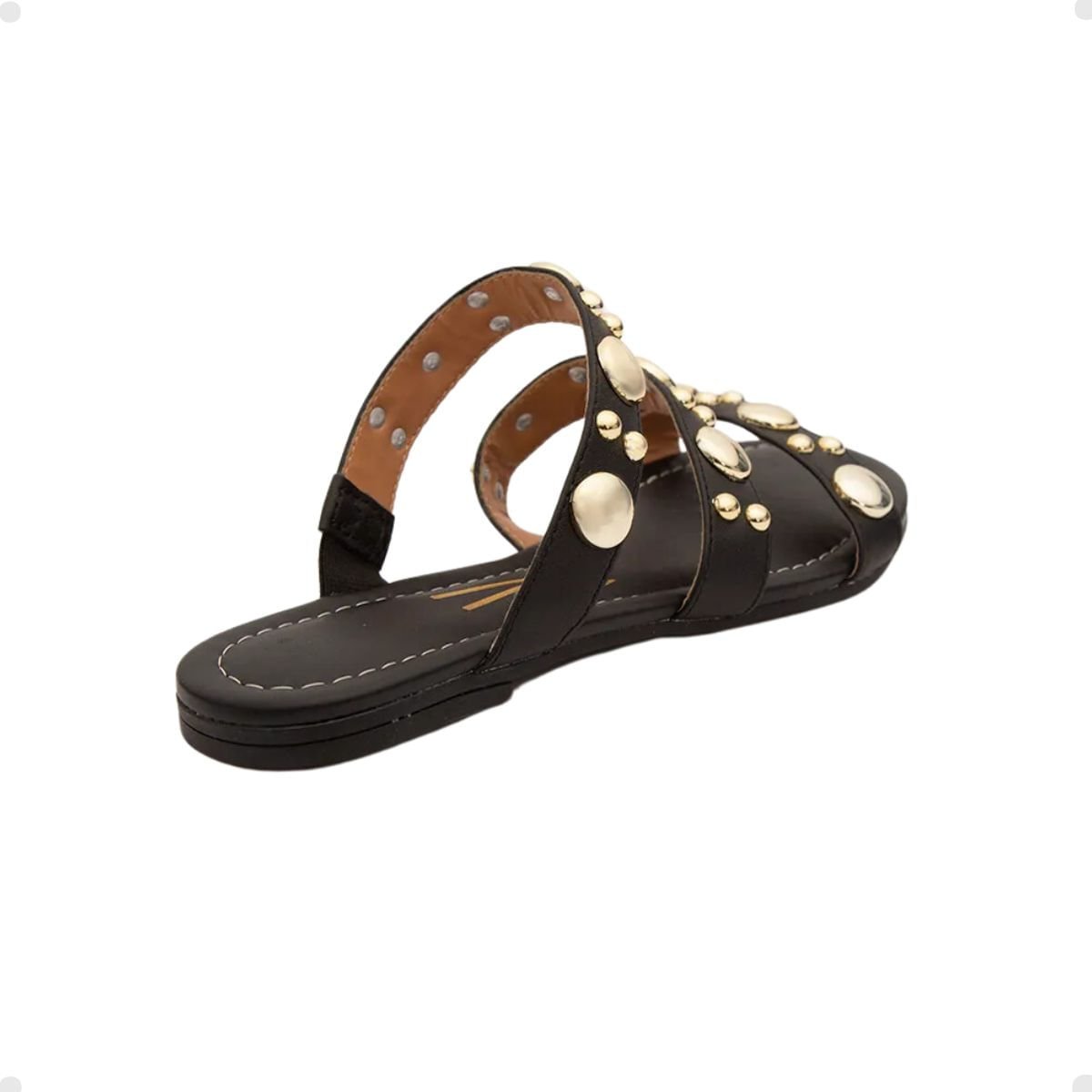 Tamanco Feminino Rasteiro Vizzano Preto Preto 4