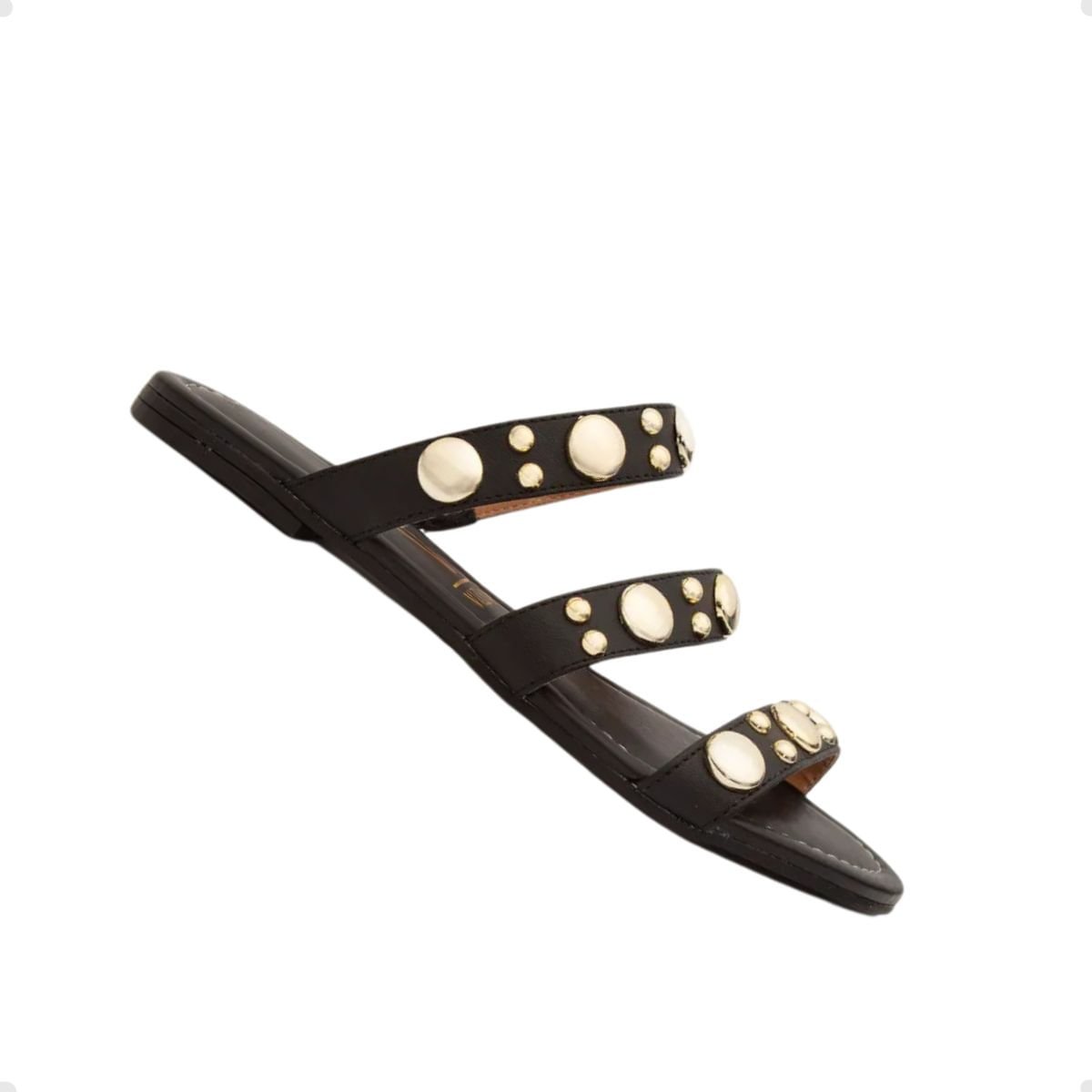 Tamanco Feminino Rasteiro Vizzano Preto Preto 5