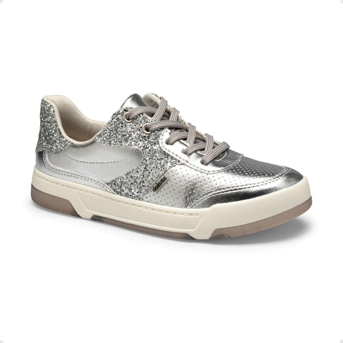 Tenis Moda Fem Dakota  G9921-0001 Prata 2