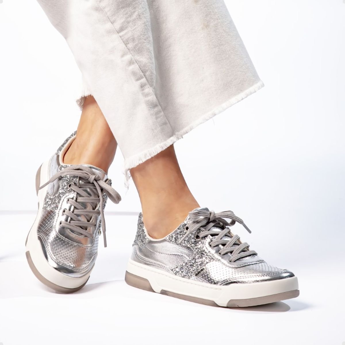 Tenis Moda Fem Dakota  G9921-0001 Prata 4